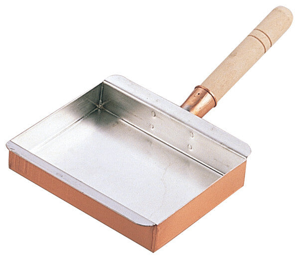 Tin-Lined Copper Tamagoyaki Pan, Nagoya Style