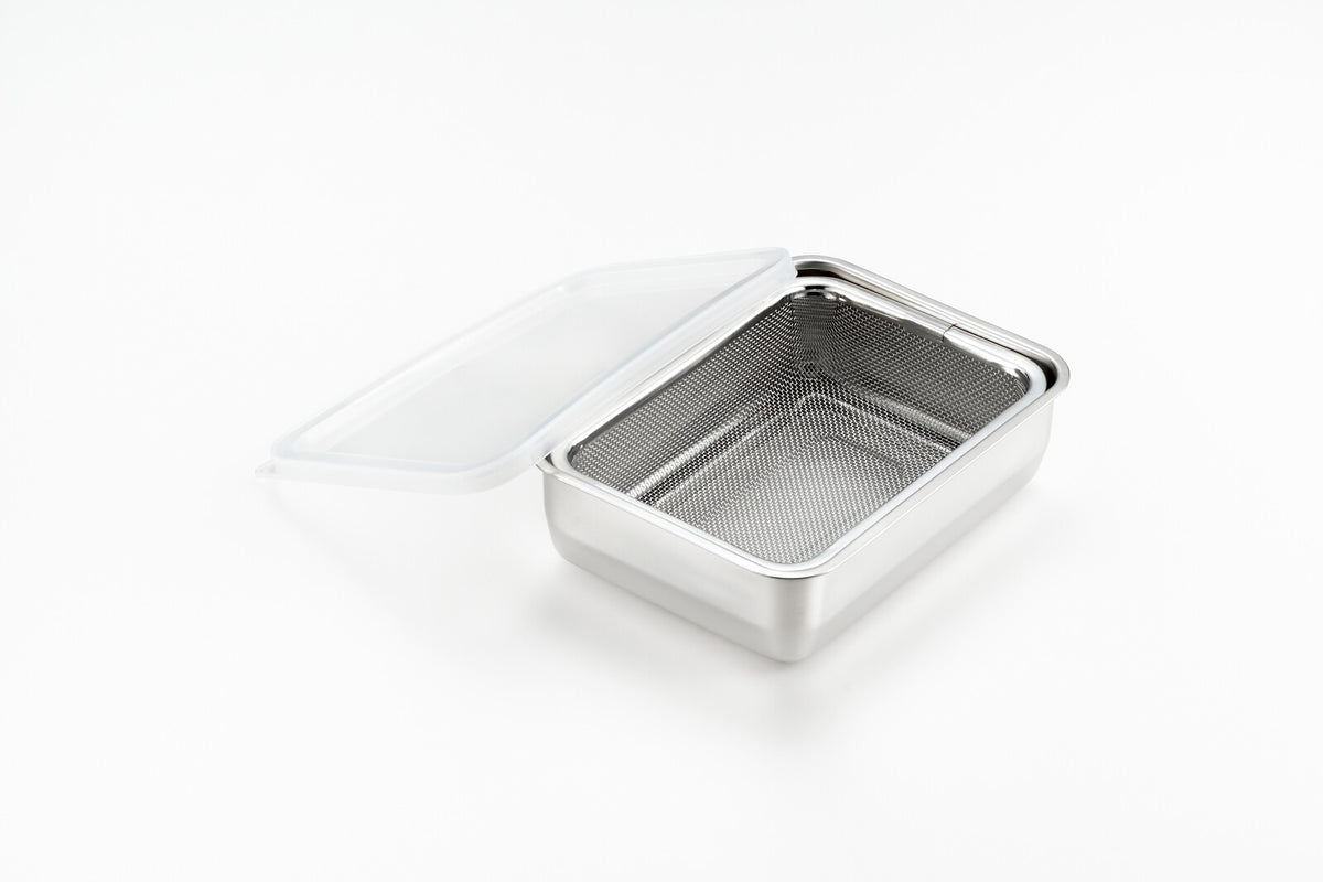 Yoshikawa Stainless Steel Square Colander Medium