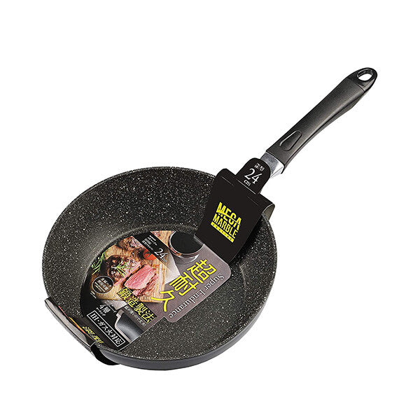 Pearl Metal Mega Marble Induction Deep Frying Pan 24cm HB-4370