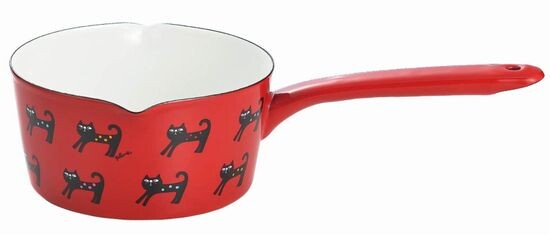 Plune Enamel Milk Pan Colorful Cats 15cm YJM-200