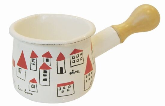 Plune Mini Enamel Milk Pan Akaiyaneno TYJ-720