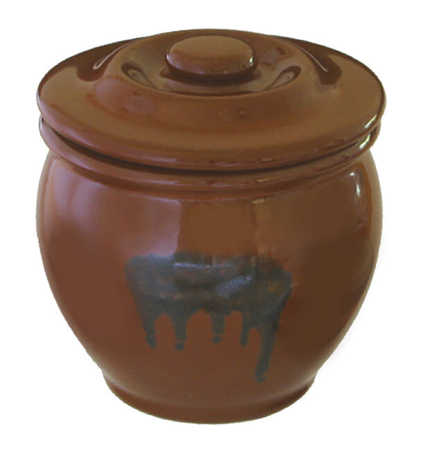 Living Ceramic Lidded Mini Jar (Kame) 12.5cm 0.9L Case of 18