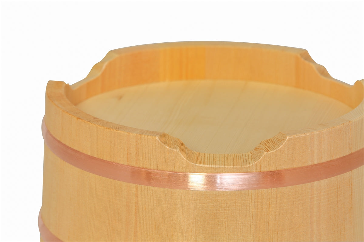 Shimizu Mokuzai Edo Ohitsu Sawara Wood Rice Container 24cm 7 Cups