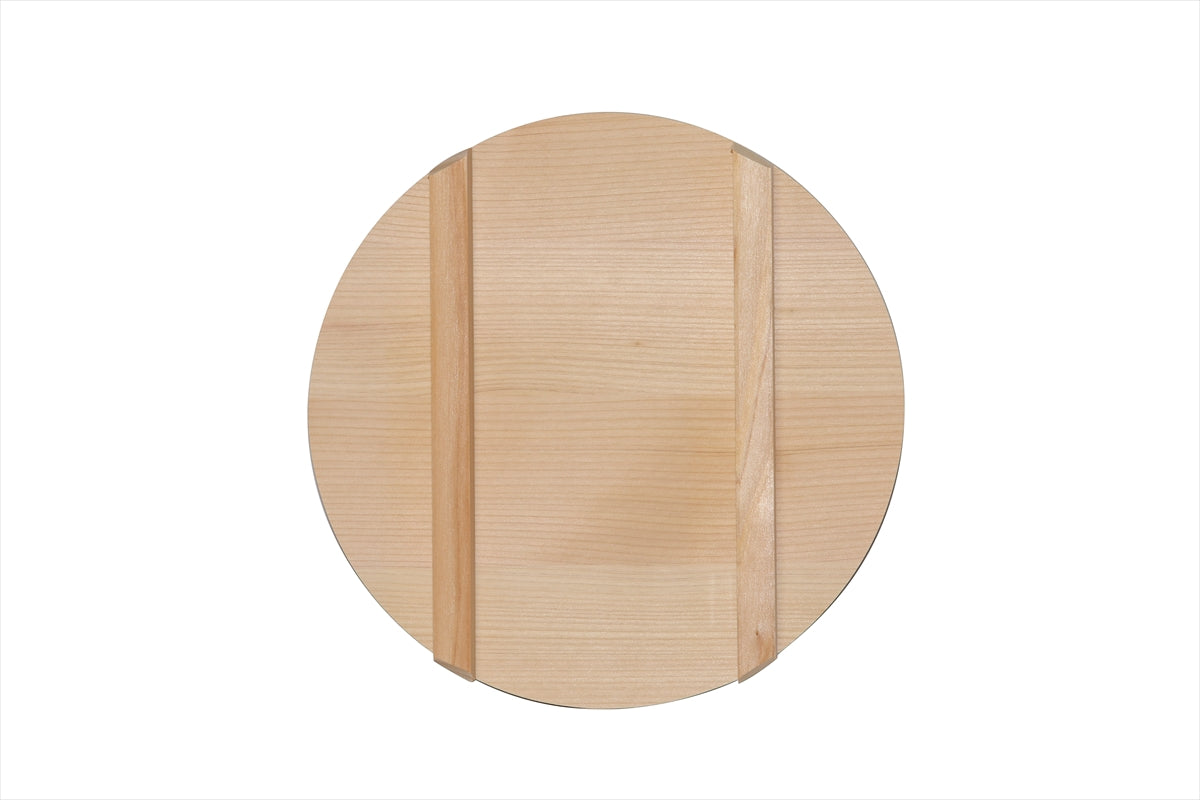 Shimizu Mokuzai Sawara Wood Lid for Sushi Rice Tub (Hangiri) 27cm