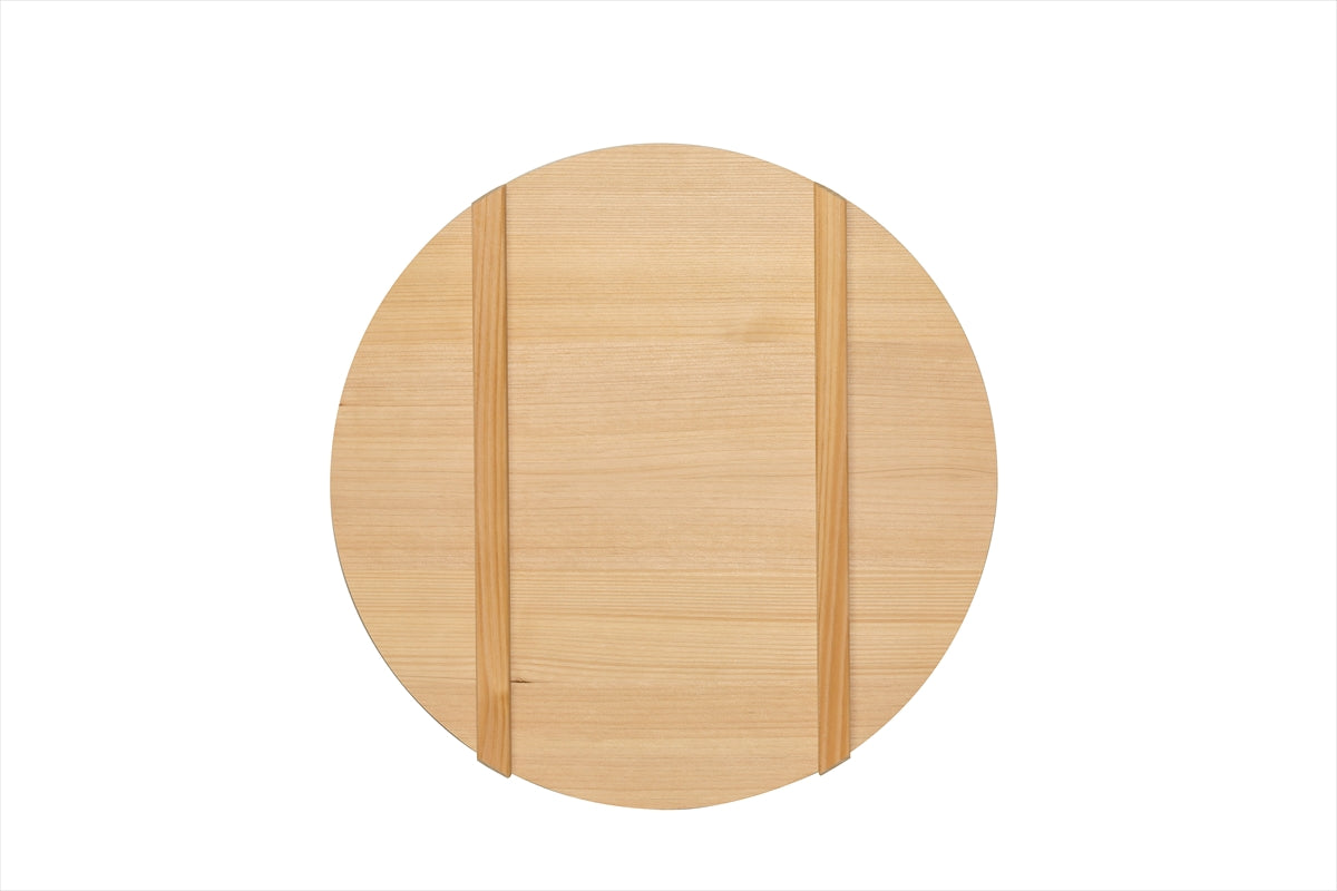 Shimizu Mokuzai Sawara Wood Lid for Sushi Rice Tub (Hangiri) 36cm