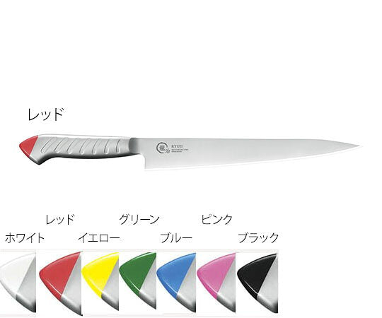 Shimomura Ryuji Stainless Color Sujihiki Slicing Knife 24cm Green
