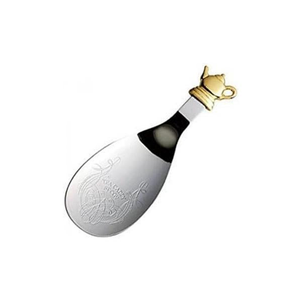 Azuma SALUS Pot Tea Caddy Spoon with Gold-Plated Pewter Handle