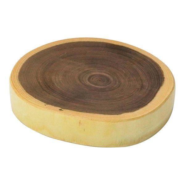 Yamako Enju Wood Slab Plate, Large 32527