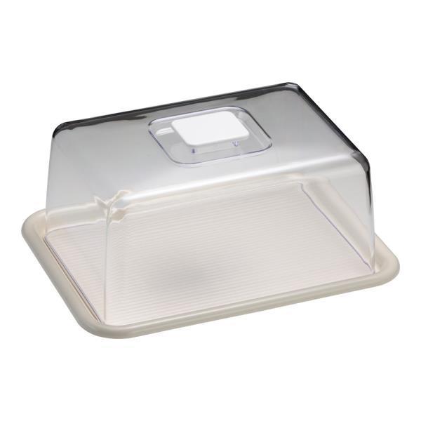 Akebono Lovely Hat Square Food Cover White Medium