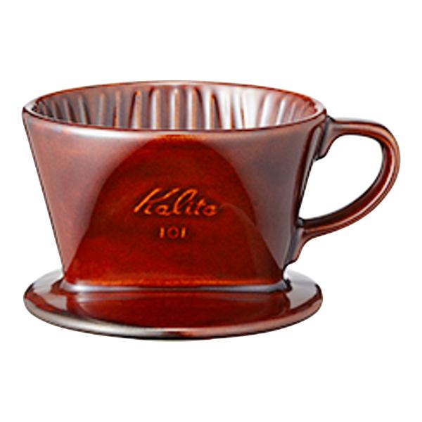 Kalita Ceramic Coffee Dripper Roto Brown 101