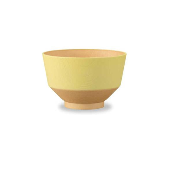 Kanoh Hibi-iro Donburi Rice Bowl Sakura Pink x Lemon Yellow