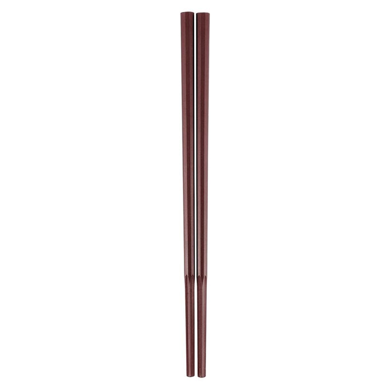 Akebono Sangyo 10-Sided Noodle Chopsticks Extra Thick 23cm Vermilion GM-4053