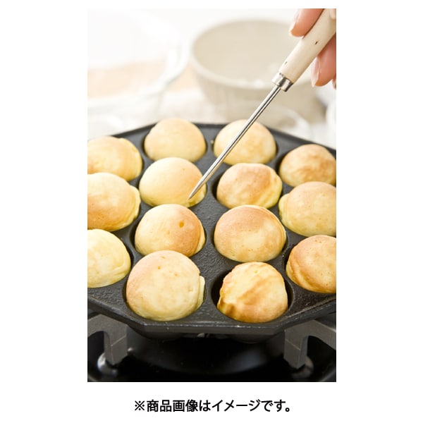 Ikenaga Tekko Mini Round Snack Plate 14 Holes with Oil Brush