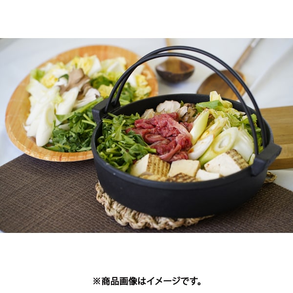Ikenaga Tekko Cast Iron Sukiyaki Pot Kizuna 26cm 12122