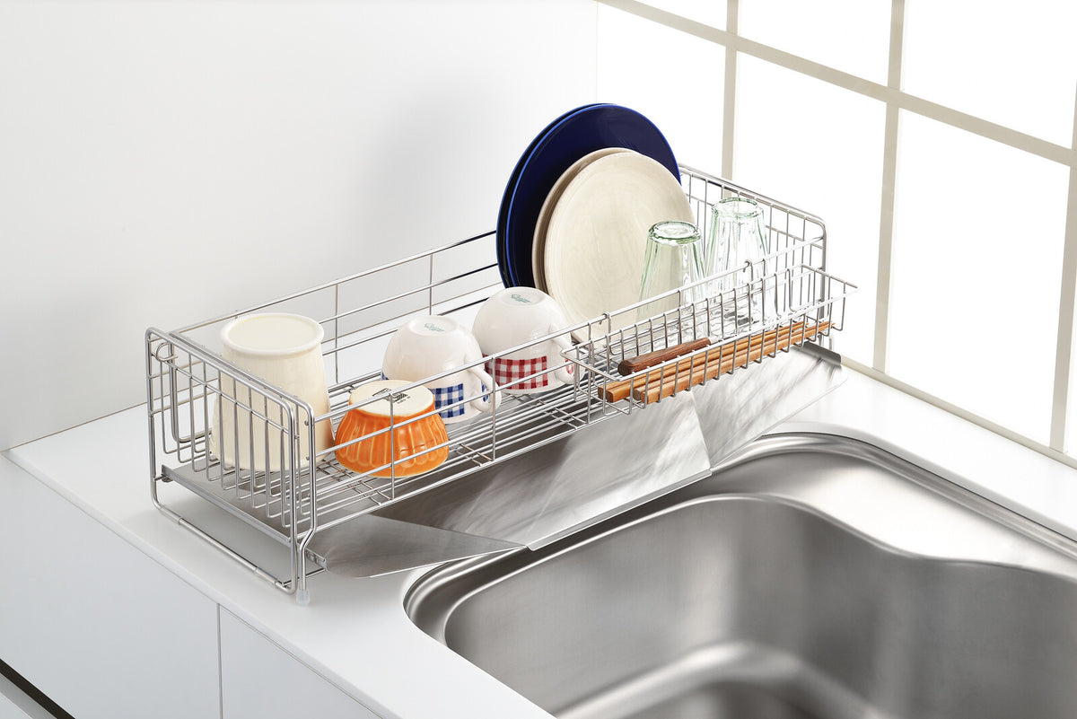 Yoshikawa Expandable Sink-Side Dish Drainer Deep Type 1305934