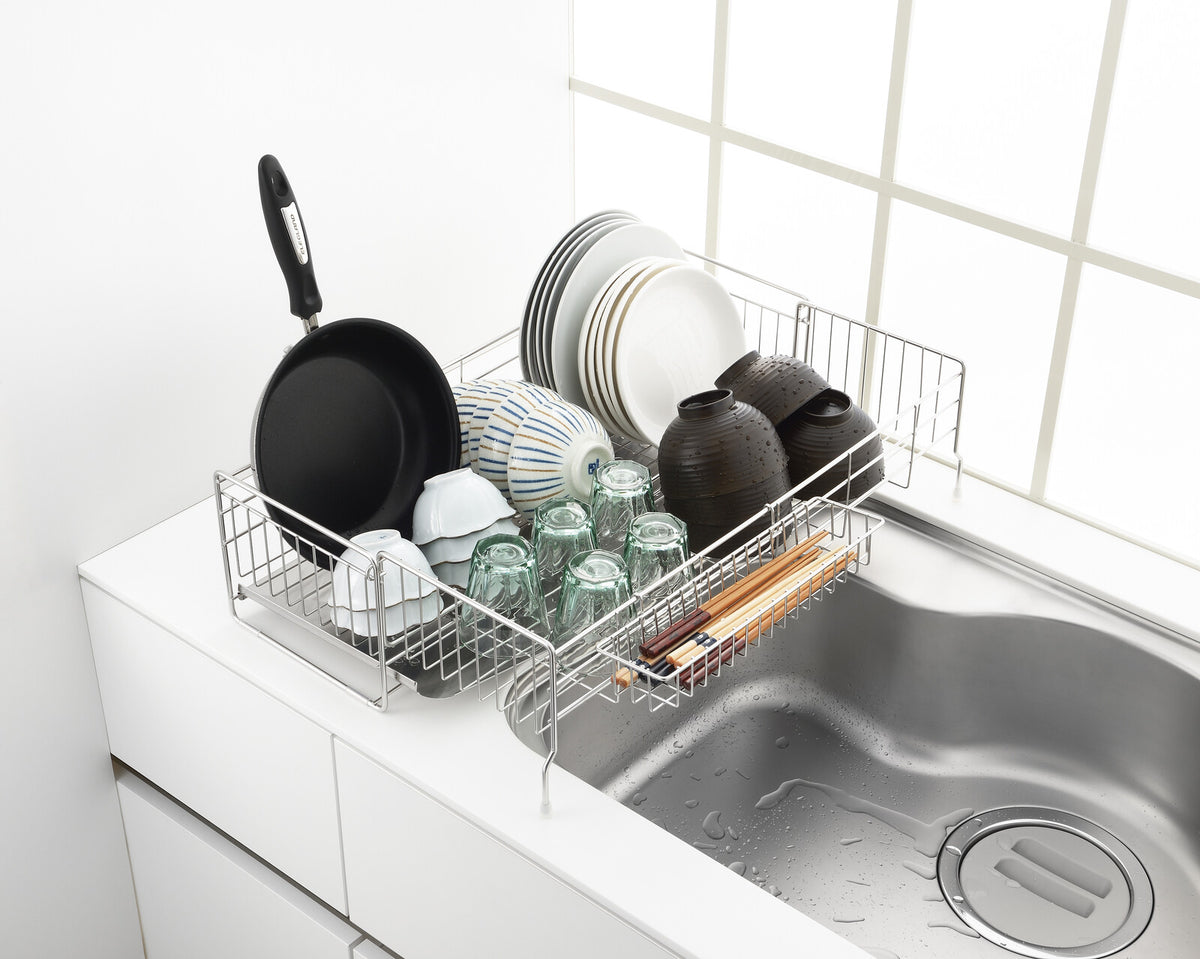 Yoshikawa Expandable Sink-Side Dish Drainer Deep Type 1305934