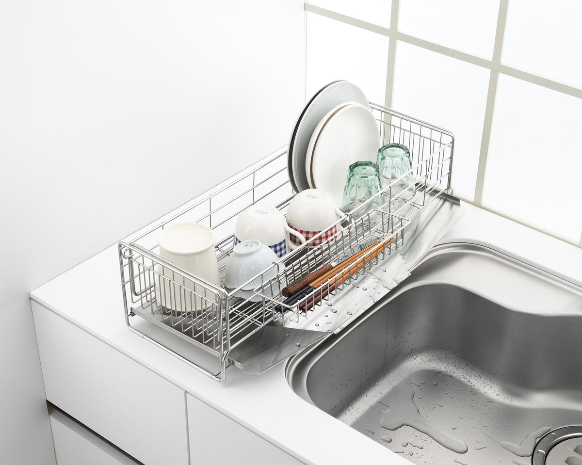 Yoshikawa Expandable Sink-Side Dish Drainer Deep Type 1305934