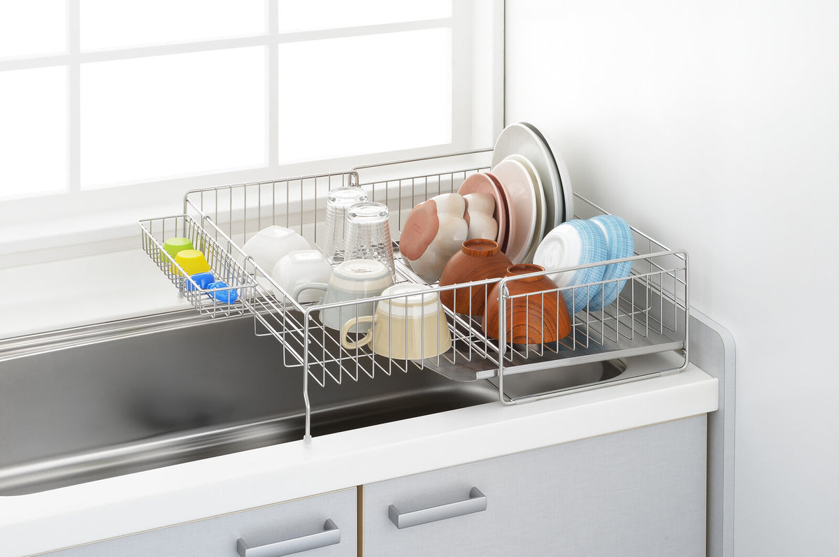 Yoshikawa Expandable Sink-Side Dish Drainer 26x47cm 1306054