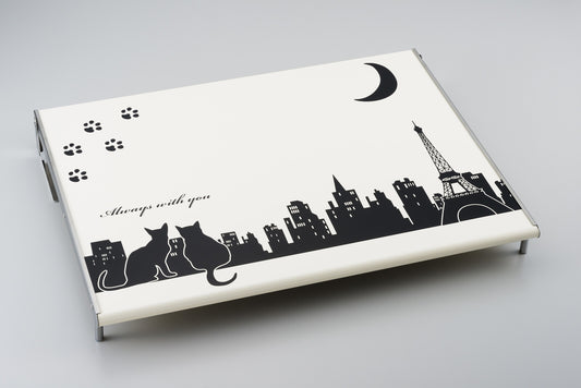Yoshikawa Kuroneko Kitchen Gas Stove Cover 60cm White 1305505