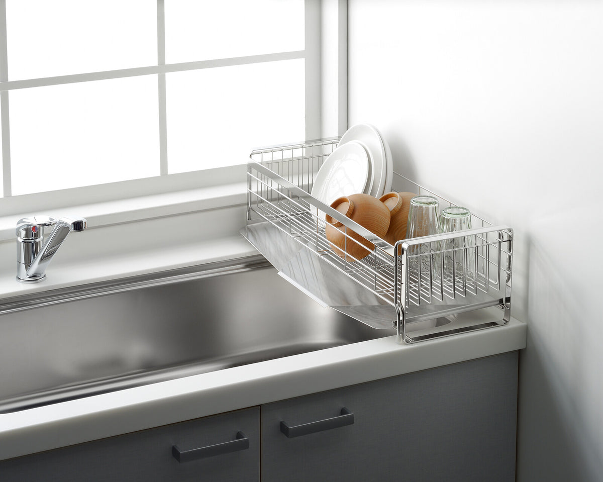 Yoshikawa Expandable Stylish Sink Side Dish Drainer 1306103