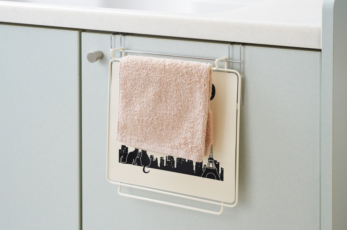 Yoshikawa Black Cat Kitchen Sink Door Simple Table 1305506