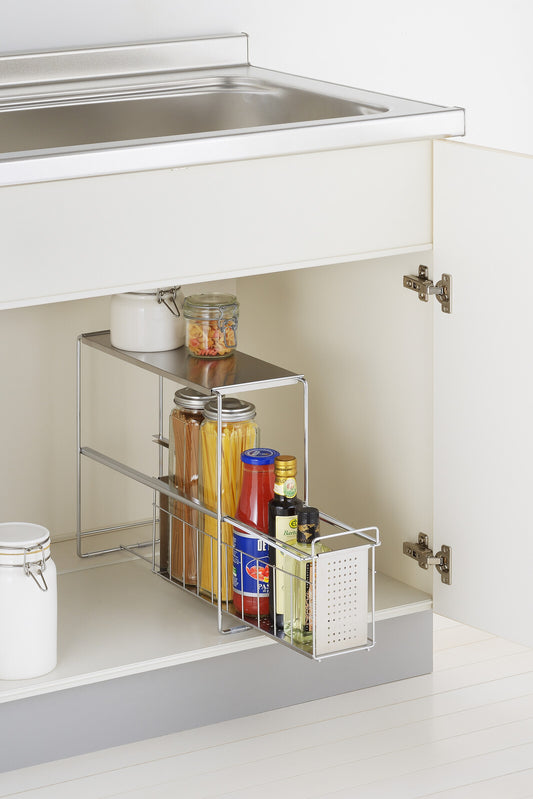 Yoshikawa Under Sink Slide Storage 1 Tier 15cm 1305692