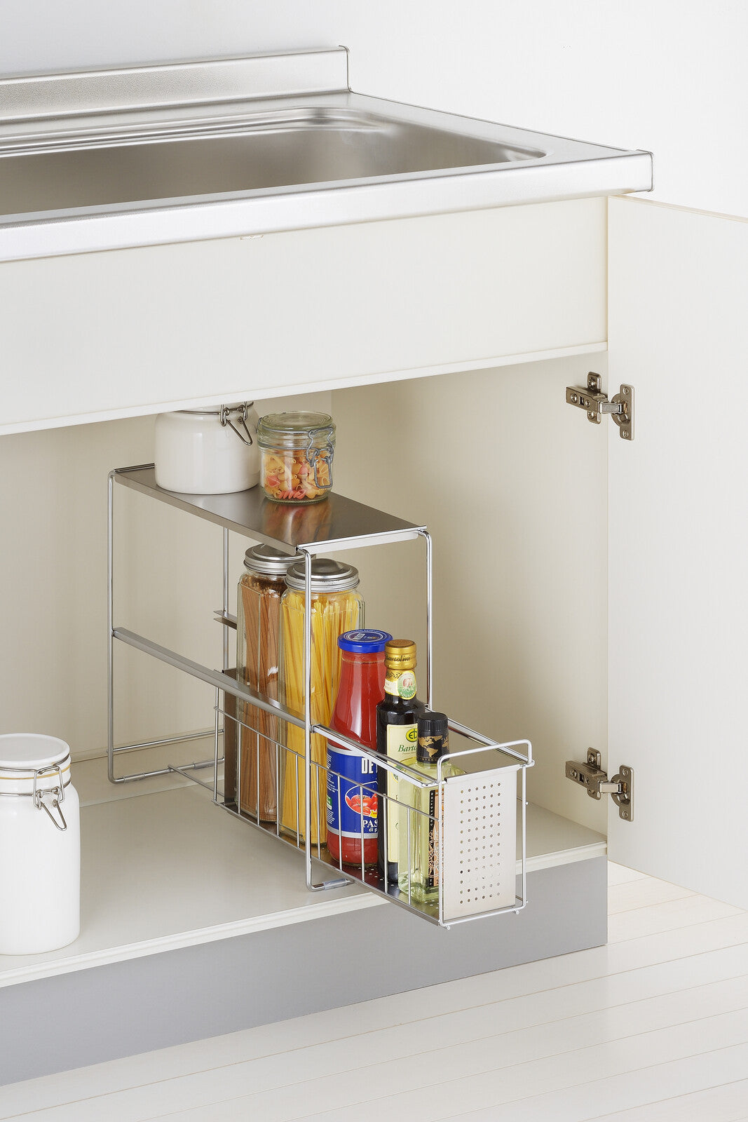 Yoshikawa Under Sink Slide Storage 1 Tier 25cm 1305694