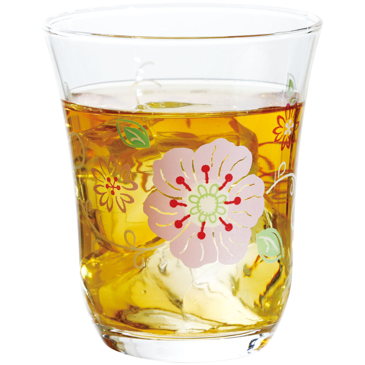 Toyo-Sasaki Glass Flower Pink Tumbler Set G310-T294