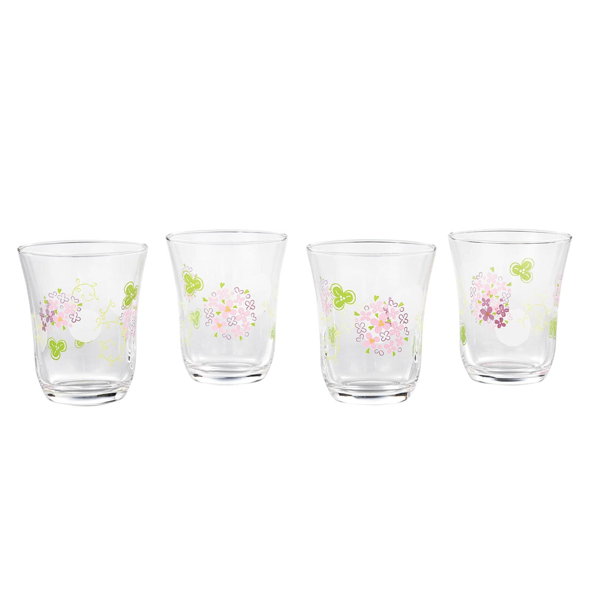 Toyo-Sasaki Glass Tumbler Set Flower Violet G310-T295