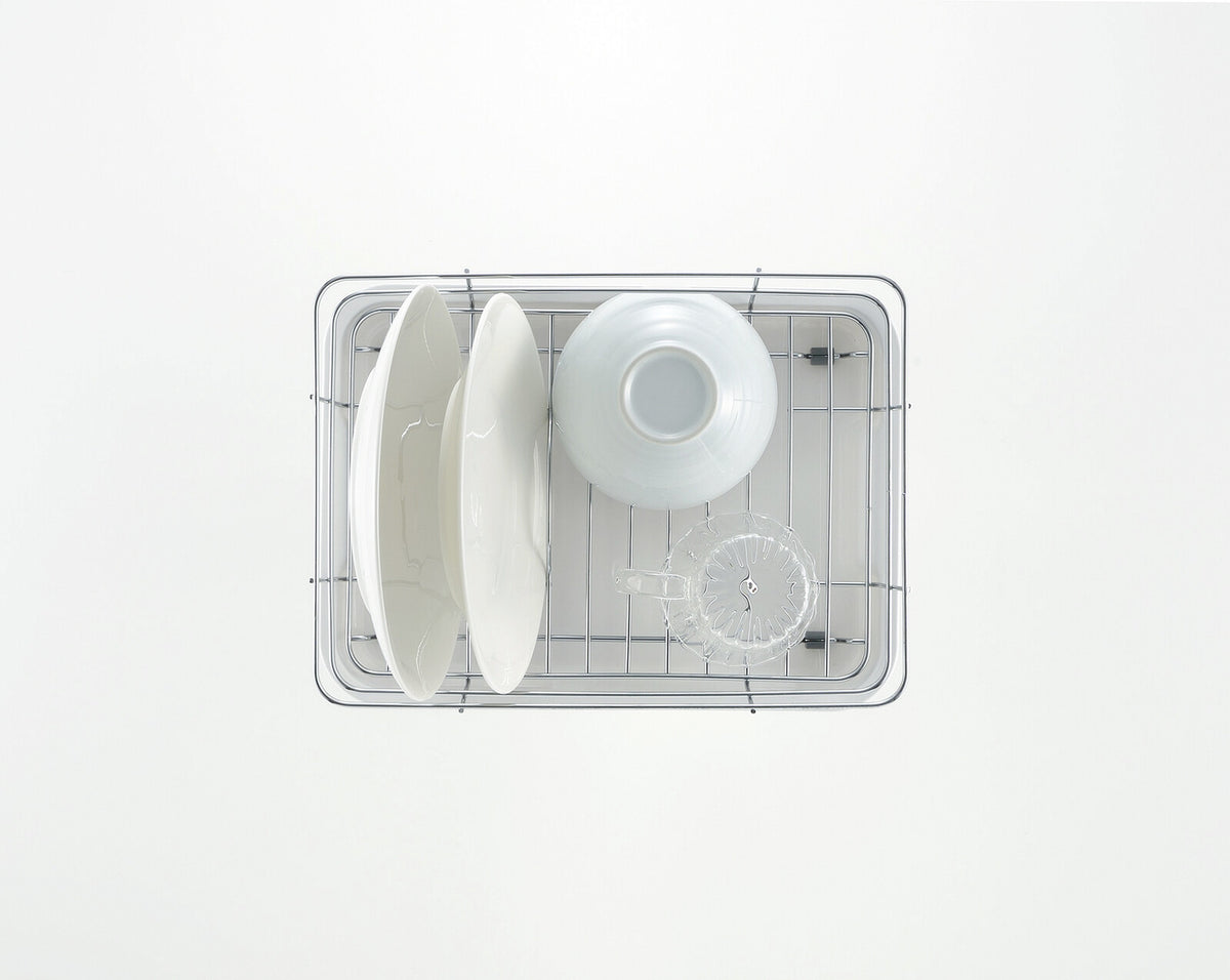 Richell Sherry Wire Dish Drainer Set C White