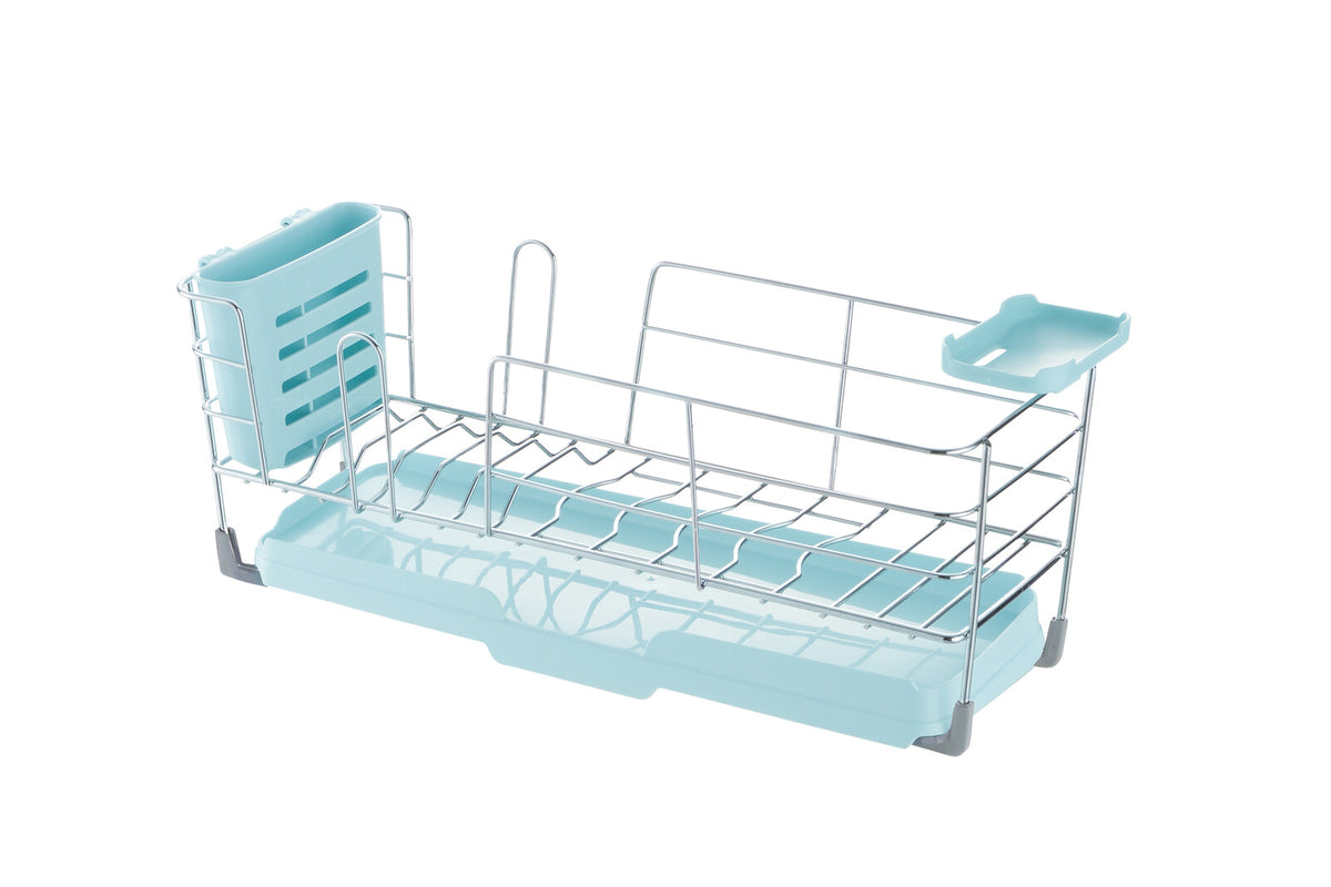 Richell Sherry Wire Dish Drainer Set S Mint Blue