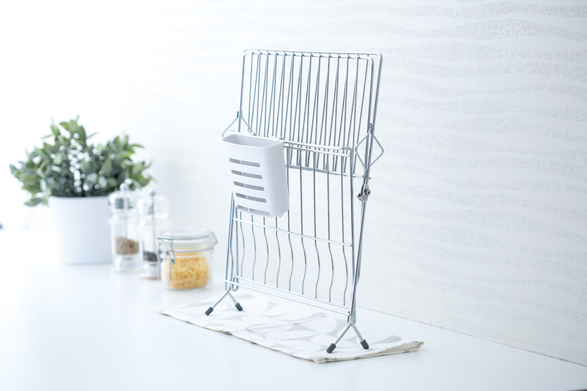 Richell Sherry Foldable 2-Tier Dish Drainer Mint Blue