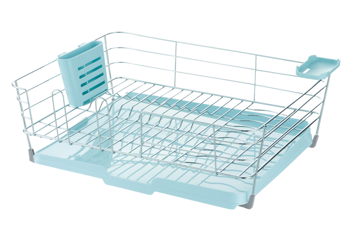 Richell Sherry Wire Dish Drainer Set L Mint Blue