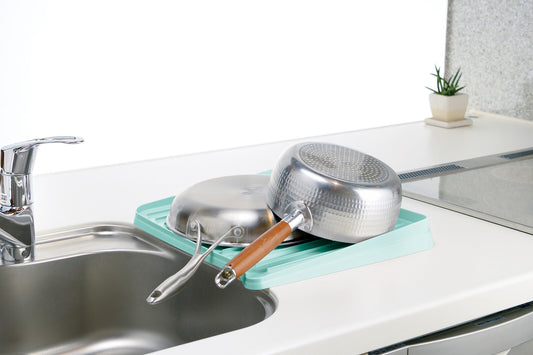 Richell Sherry Drain Tray with Stopper L Mint Blue