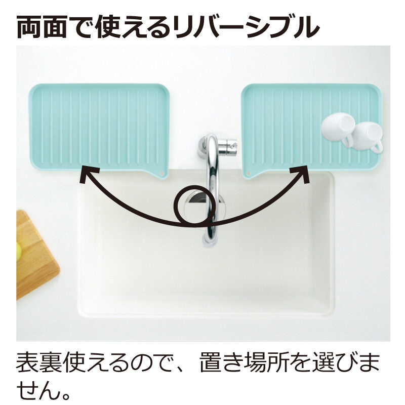 Richell Sherry Drain Tray with Stopper L Mint Blue