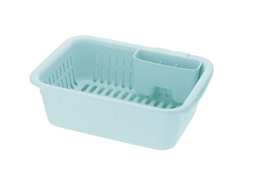 Richell Sherry Dish Drainer Set M Mint Blue