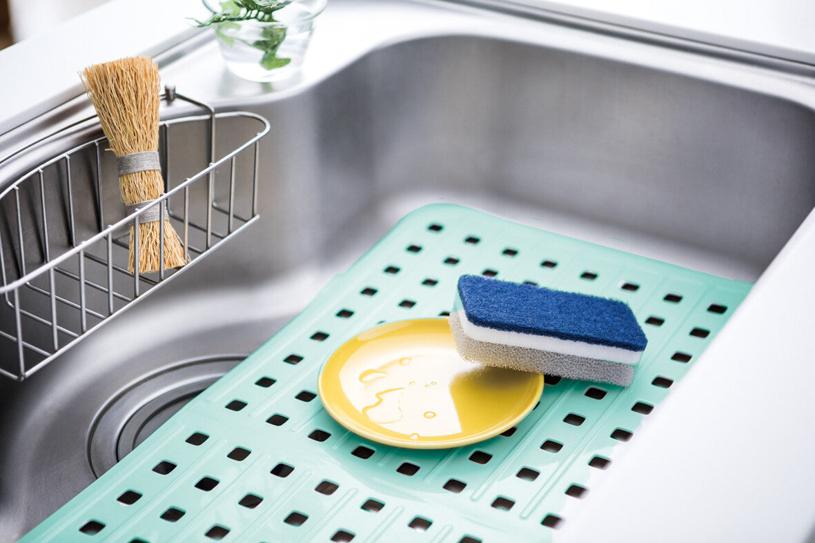 Richell Sherry Jumbo Sink Mat Mint Blue