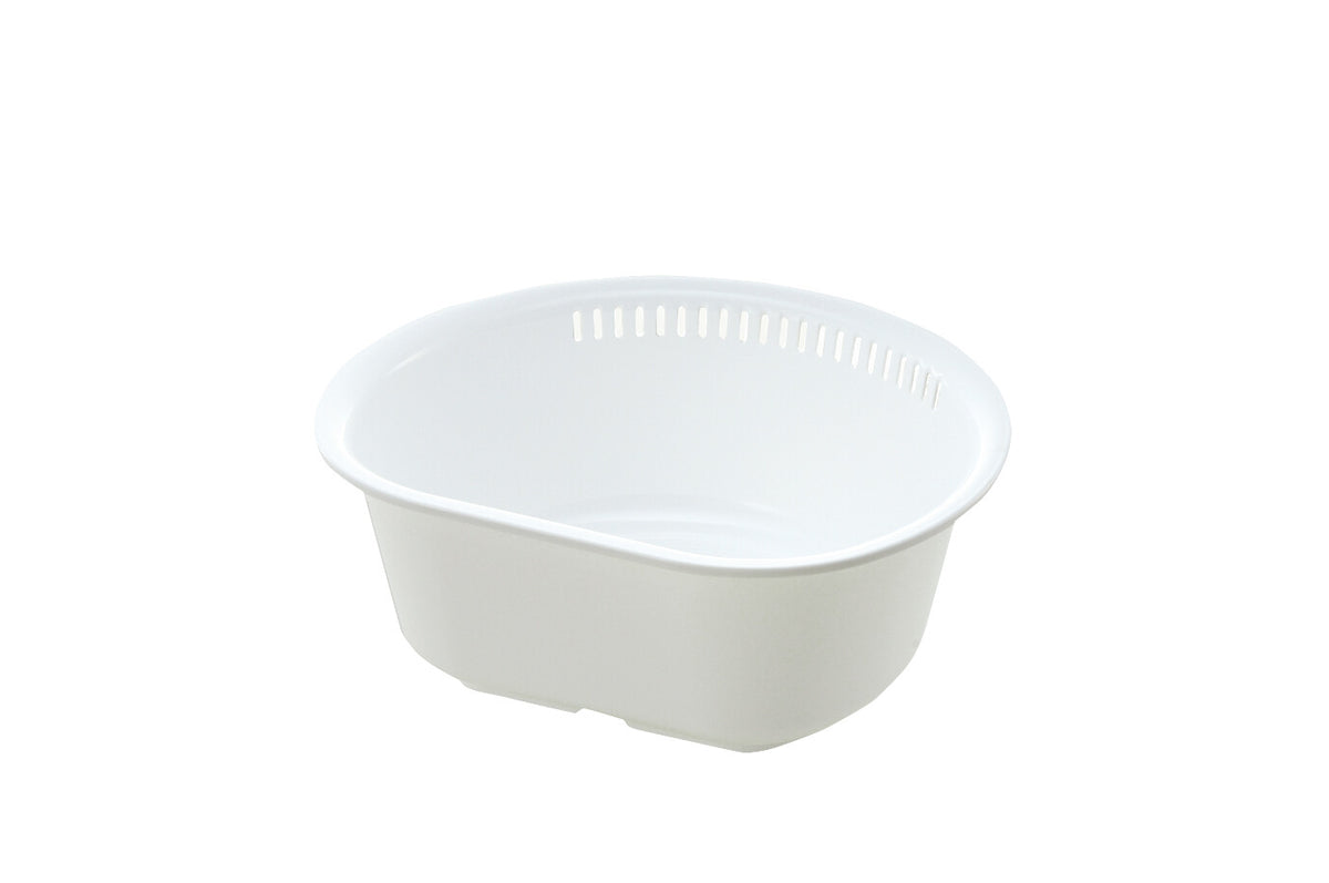 Richell Sherry D-Shape Wash Basin L White
