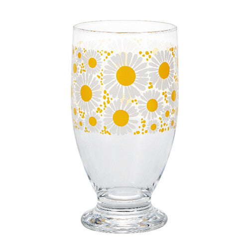 Aderia Retro Glass with Base Flowers in Full Bloom 320
