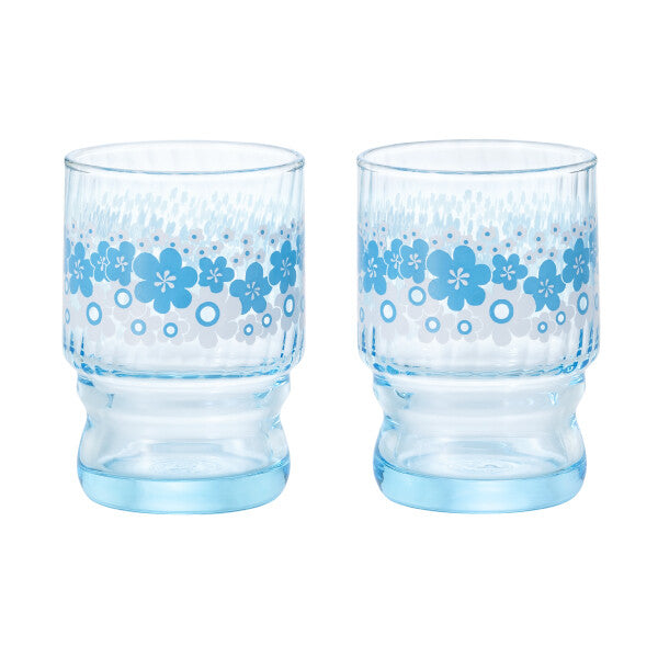 Adelia Retro Drinking Glass Pair Set