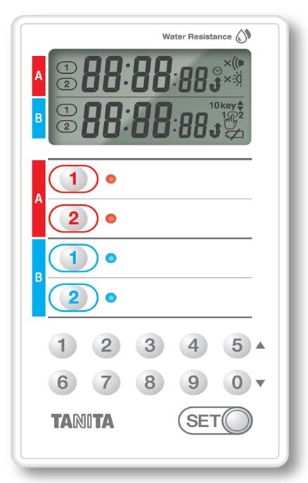 Tanita Commercial Digital Kitchen Timer White TD428WH