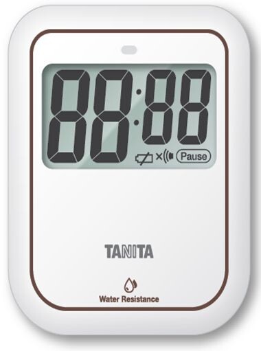 Tanita Non-Contact Washable Kitchen Timer White TD422WH