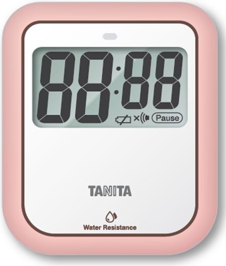 Tanita Non-Contact Washable Kitchen Timer Pink TD422PK