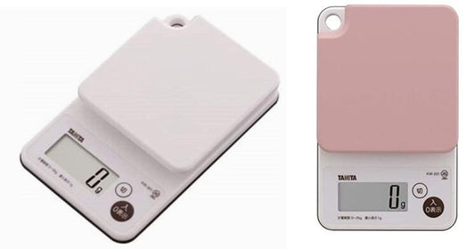 Tanita Waterproof Kitchen Scale 2kg White/Pink KW201