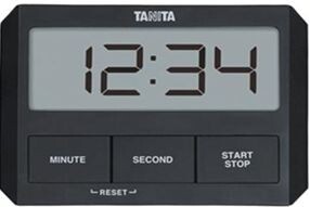 Tanita Glass-Mount Digital Timer Black TD409BK