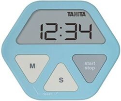 Tanita Glass-Mount Digital Timer Blue TD410BL