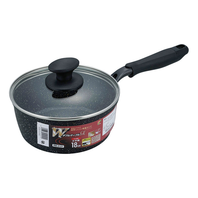 Wahei Freiz W Marble Alpha IH Saucepan 18cm RB-2121