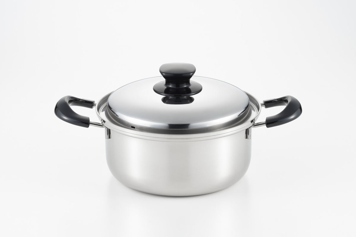 Yoshikawa Integrade Stainless Steel Two-Handled Pot 24cm