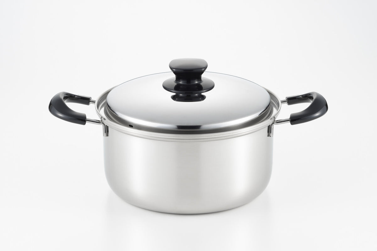 Yoshikawa Integrade Stainless Steel Two-Handled Pot 24cm