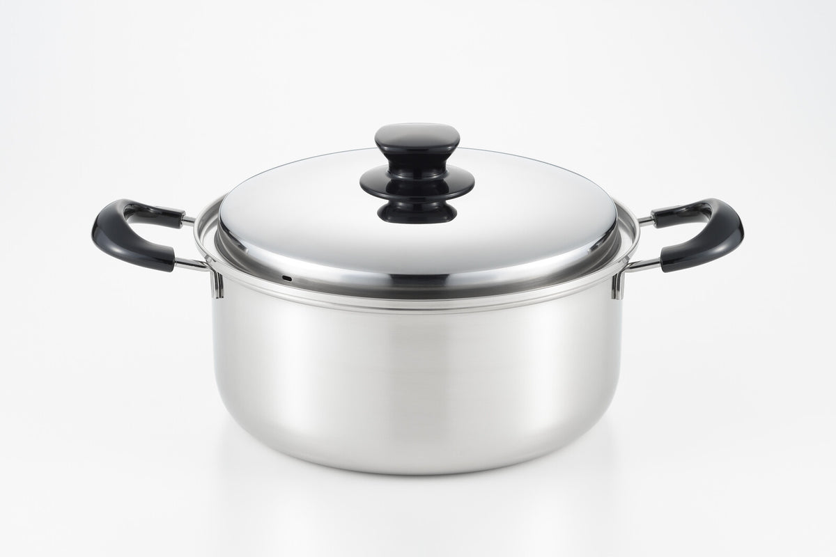Yoshikawa Integrade Stainless Steel Two-Handled Pot 24cm